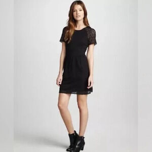 Free People Ladies Black Mini Lace Dress, Size 6